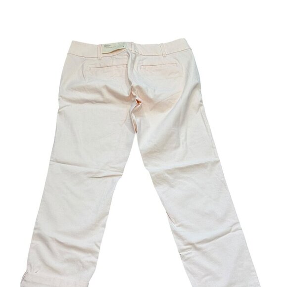 Loft Womens Marisa Skinny Ankle Pants Size 4 Light Pink Cotton Blend New - Picture 6 of 10